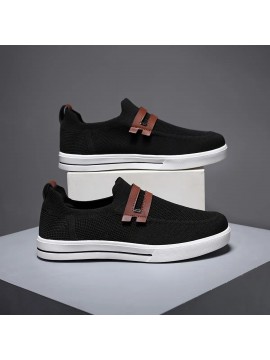 Men'S Breathable Low-Top Skate Sneakers - All-Season Comfort with EVA Cushioning Sole, Round Toe Design & Arch Support - Lightweight Streetwear Skate Shoes for Casual, New Balanced Women Skateboarding Shoes, Mens Shoes Sneaker, Men Sneaker, Men Shoe