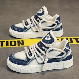 Men'S Sneakers with Dreadlock Bread Design, Comfortable for Casual Use, Durable, Versatile, And Trendy in Multiple Colors