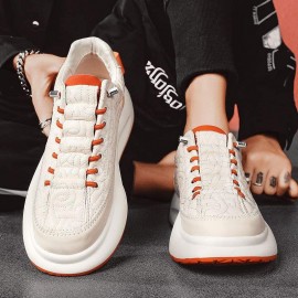 [sneakers] New Style Men'S and Women'S Casual Slip-On Shoes | Versatile Thick-Soled White Running Shoes, Height-Increasing Dad Style, Trendy Loafers, Sports and Skate Shoes, EVA Upper and Rubber Sole