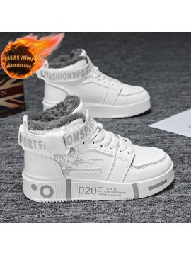 Men'S & High-Top Sneakers - Heavy-Duty Upper & PVC Sole | Lime Green/Black Rugged Outdoor Shoes with Plush Collar, Casual Athletic Boots, Family Matching, All-Season, Suitable for Running, Hiking & Daily Wear