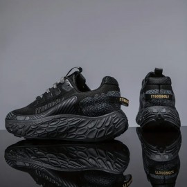 Men's New Style Sport Casual Shoes with Thick Soles for Heightening, Hiking Shoes That Are Ultra-light and Breathable, and Versatile Jogging Shoes.