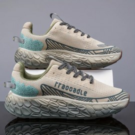 Men's New Style Sport Casual Shoes with Thick Soles for Heightening, Hiking Shoes That Are Ultra-light and Breathable, and Versatile Jogging Shoes.