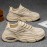 Men's & Unisex Thick-Soled Sneakers - Breathable  Upper & PVC Sole, Low-Top Lace-Up Casual Running Shoes Suitable for Gym,, Casual Attire - Heavy Tread Dad Sneakers