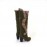 New Style Collar Thick Lined Boots Metal Buckle Fashion Snow Boots Thick High Heel Mid-Calf Boots, Women Shoes
