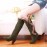 New Style Collar Thick Lined Boots Metal Buckle Fashion Snow Boots Thick High Heel Mid-Calf Boots, Women Shoes