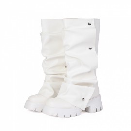 Combat Boots Ankle Booties Sole Boots | Microfiber, Round Toe, Block Heel, European/American Style, Rubber Sole