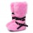 Women' Winter Fox Over-the-Knee Boots with Thick Sole & Plush - Slip- Round Toe Boots Suitable for Weather, Cozy Thick Sole Heel, Hand Washable Microfiber for Parties, Casual Attire, and Floors, Women Shoes