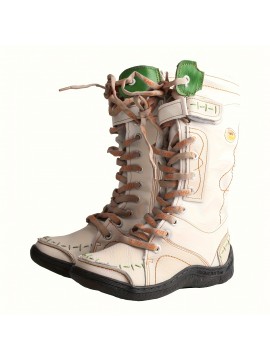 TMA EYES Women'S Winter Boots - European & American Style Full-Grain Leather Upper, Zipper Closure, Cushioned TPR Sole, Round Toe Mid-Calf Boots with Plush Lining - Casual to Semi-Formal Shoes for Everyday & Special Occasions (Pink, Brown, Green