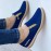 New Zipper Casual Women's Shoes, Solid Color Platform Espadrille Sneakers