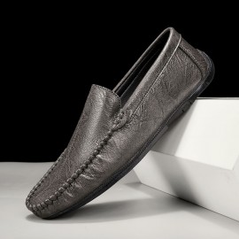 Men'S Gommino Casual Shoes | Summer New Low-Top Breathable Soft Bottom Driving Shoes, Upper, PVC Sole, Fabric Insole