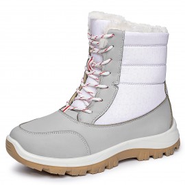 Women's Winter Snow Boots - Slip-Resistant Lace-Up High-Top Boots with Plush Lining, Thick Insulated Warmth, Cushioned Insole & Arch Support - Red Colorway, Winter Boots for Women, Snow Boots for Women, Snow Boots for Men, Women Shoes